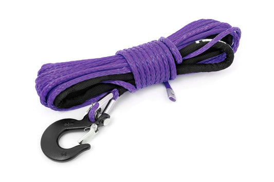 Rough Country RS162 Synthetic Rope | 1/4 Inch | 50 Ft | Purple