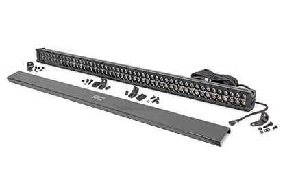 Rough Country 70950BD 50 Inch Black Series LED Light Bar | Dual Row | Cool White DRL
