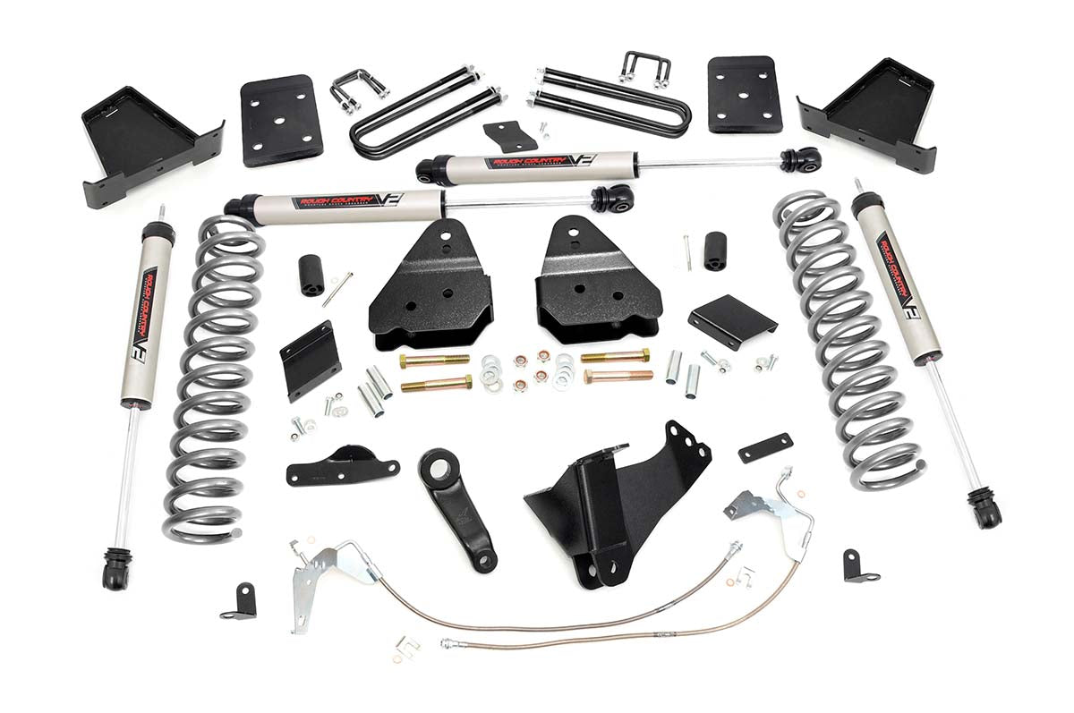 Rough Country 56670 6 Inch Lift Kit | Gas | OVLD | V2 | Ford F-250 Super Duty 4WD (2011-2014)