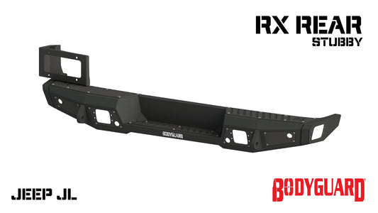 Bodyguard Bumpers 56222B RX Series Stubby Rear - Bare Metal Rear Bumper