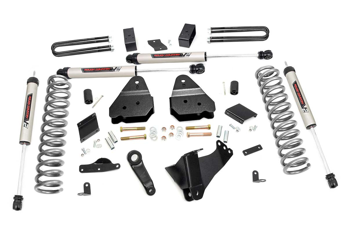 Rough Country 56370 4.5 Inch Lift Kit | OVLD | V2 | Ford F-250 Super Duty 4WD (2011-2014)