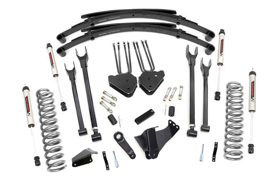 Rough Country 58370 6 Inch Lift Kit | Gas | 4 Link | RR Spring | V2 | Ford F-250/F-350 Super Duty (05-07)