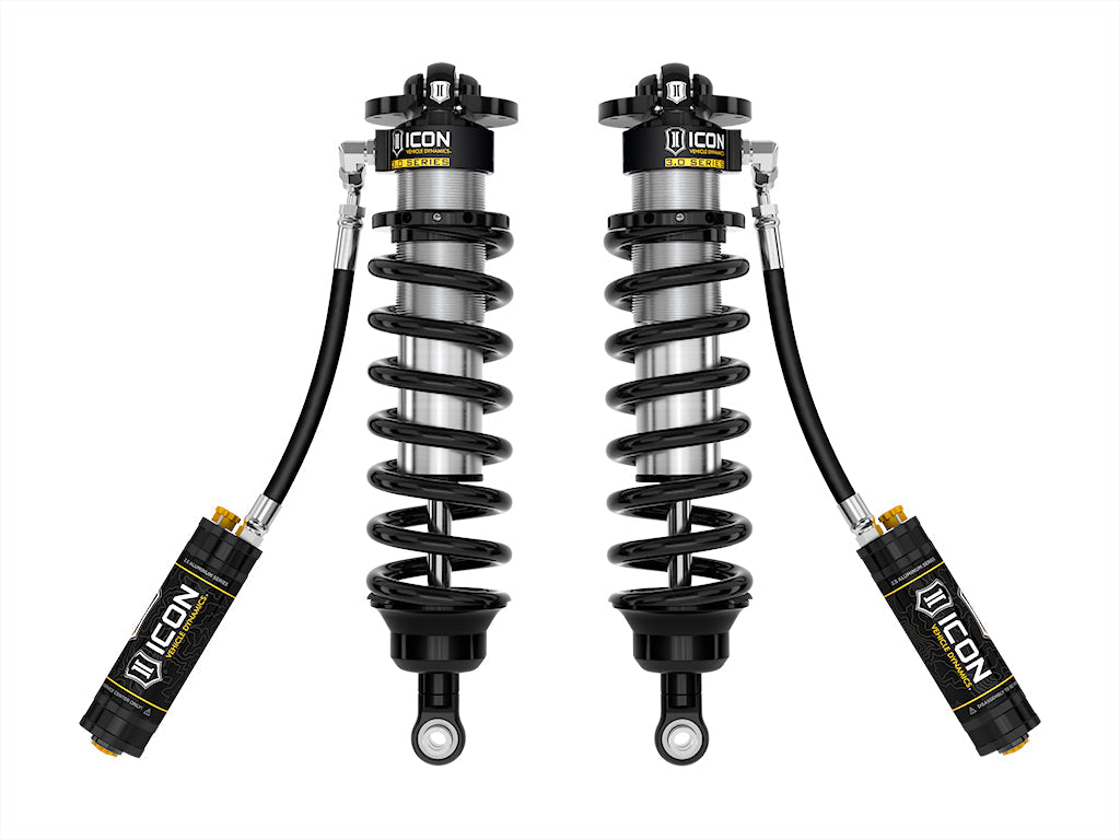 ICON 2022-2025 Toyota Tundra 1.25-3.25" Lift/2023-2025 Sequoia 3-4.25" Lift, V.S. 3.0 Series Front Coilover Kit, Remote Reservoir w/ CDCV, Pair