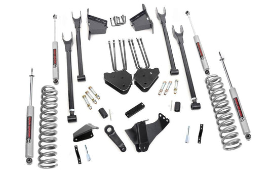 Rough Country 591.20 8 Inch Lift Kit | 4 Link | RR Blocks | Ford F-250/F-350 Super Duty 4WD (05-07)