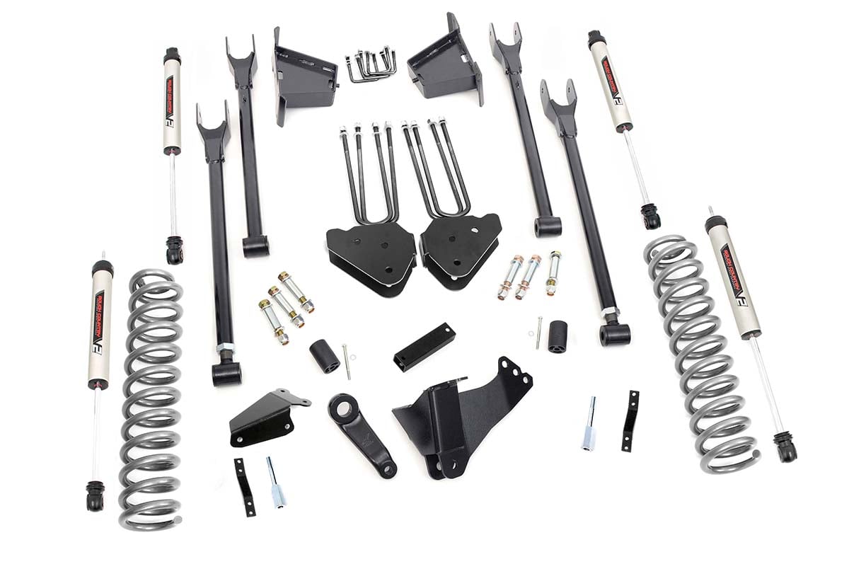 Rough Country 59170 8 Inch Lift Kit | 4 Link | RR Blocks | V2 | Ford F-250/F-350 Super Duty (05-07)