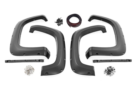 Rough Country F-C12011A Pocket Fender Flares | Chevy Silverado 2500 HD/3500 HD 2WD/4WD (2020-2025)