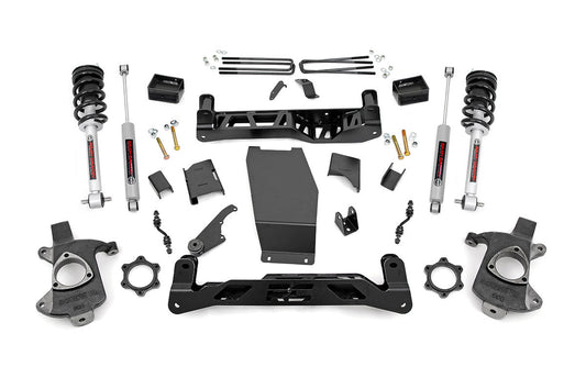 Rough Country 22434 5 Inch Lift Kit | Alum/Stamp Steel | N3 Struts | Chevy/GMC 1500 (14-18 & Classic)