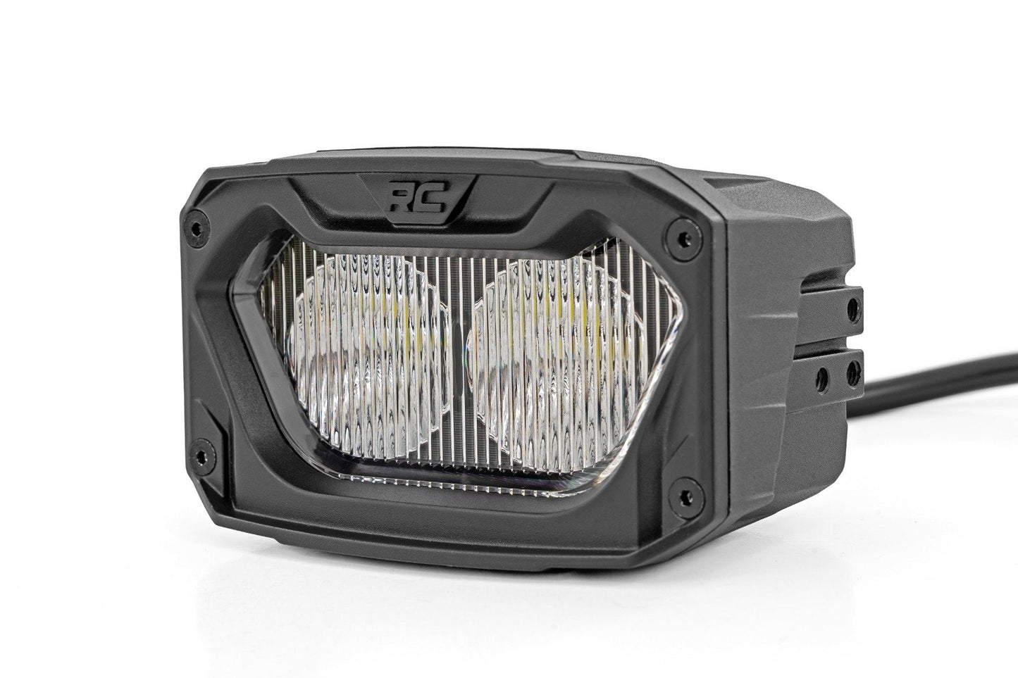 Rough Country 70118 5 Inch Light Pods | White/Amber DRL | Flood | Pair