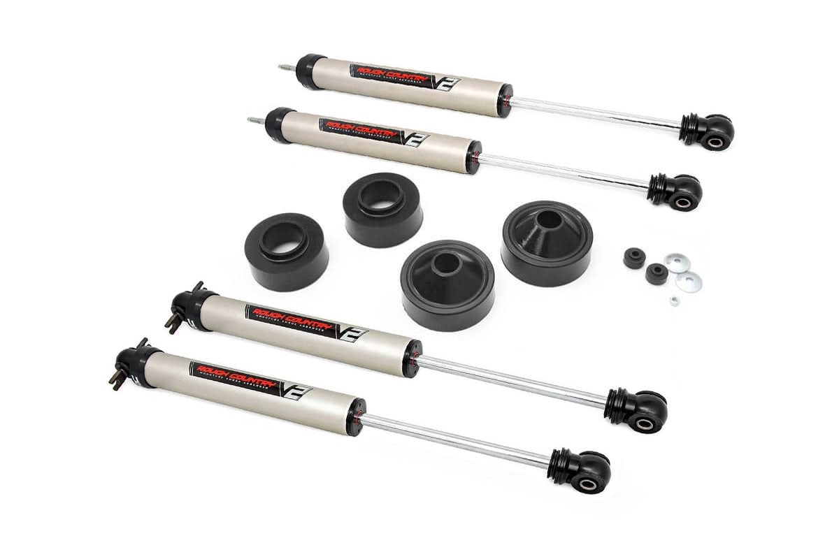 Rough Country 65171 1.75 Inch Lift Kit | V2 | Jeep Wrangler JK/Wrangler Unlimited  (2007-2018)