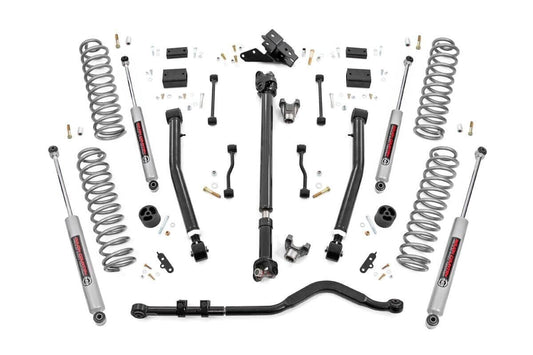Rough Country 62830 3.5 Inch Lift Kit | Adj Lower | FR D/S | Jeep Wrangler JL 4WD (2018-2023)