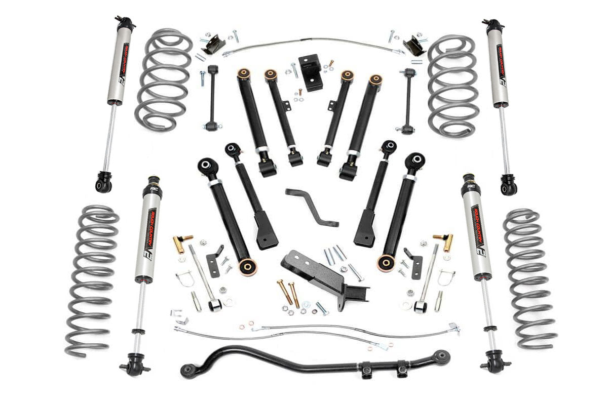 Rough Country 66171 4 Inch Lift Kit | X-Series | V2 | Jeep Wrangler TJ (97-06)/Wrangler Unlimited (04-06)