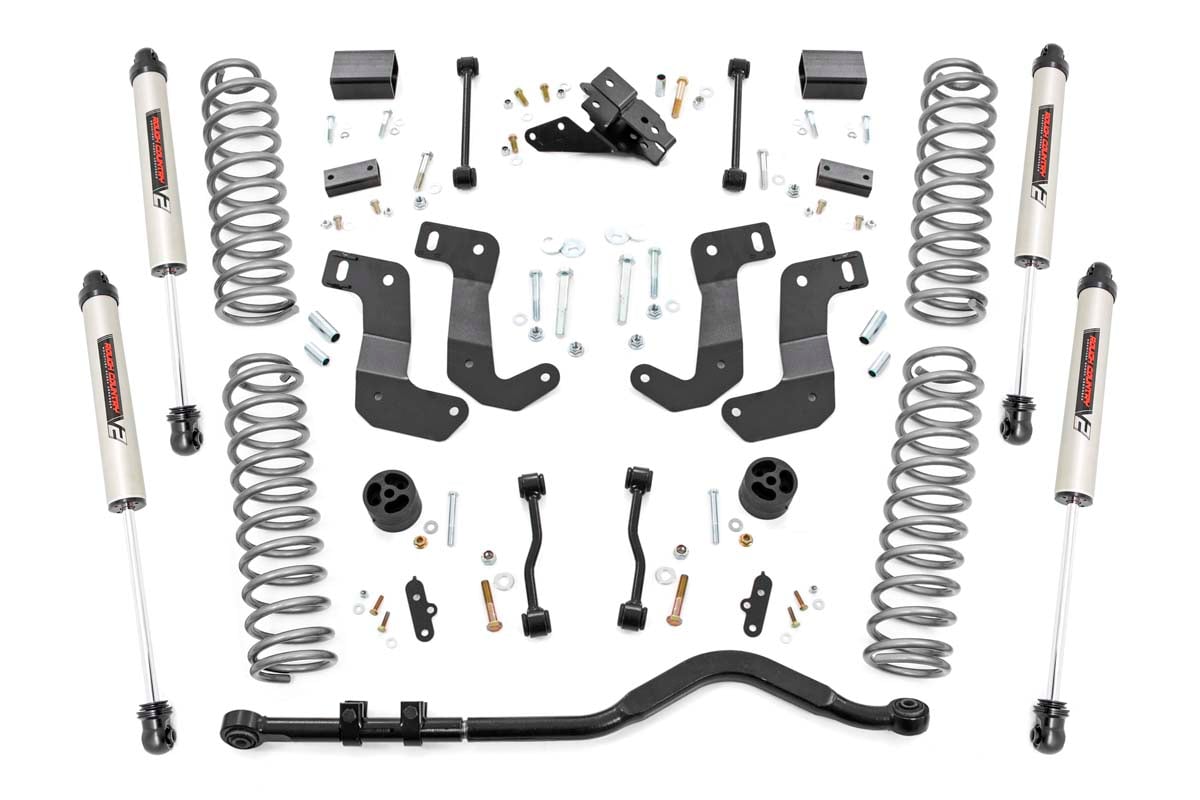 Rough Country 79570 3.5 Inch Lift Kit | C/A Drop | Stage 1 | V2 | Jeep Wrangler Unlimited (24-25)