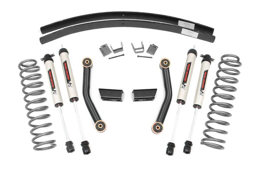 Rough Country 670X70 3 Inch Lift Kit | SII | RR AAL | V2 Shocks | Jeep Cherokee XJ 2WD/4WD (84-01)