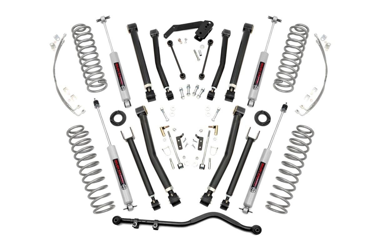 Rough Country 67430 4 Inch Lift Kit | X-Series | Jeep Wrangler Unlimited 2WD/4WD (2007-2018)