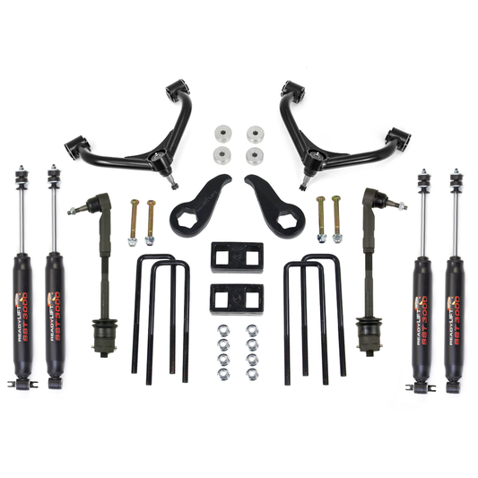 3.5"F / 2"R SST Lift Kit - GM Silverado / Sierra 2500HD W/ Tow Block &amp; SST3000 Shocks 2011-2019