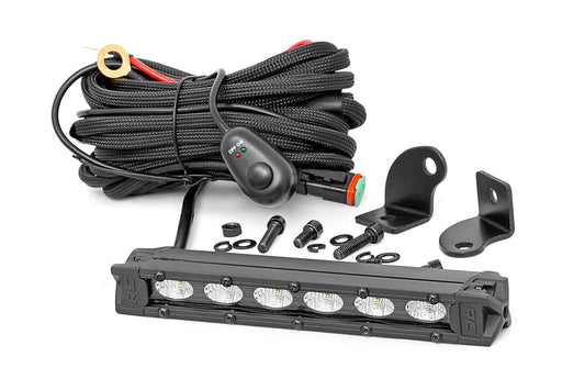 Rough Country 70416ABL 6 Inch Black Series LED Light Bar | Slim Line