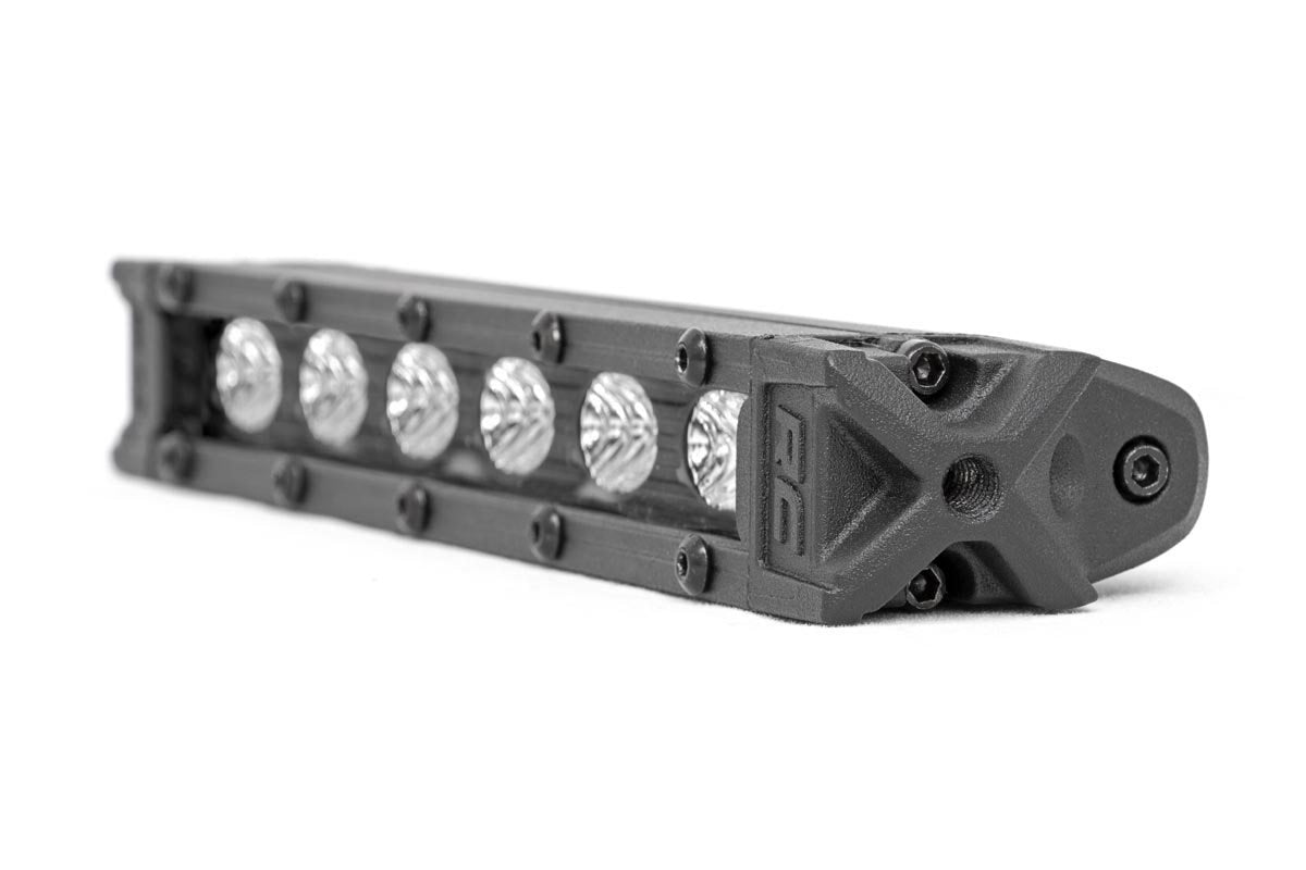 Rough Country 70406ABL 6 Inch Black Series LED Light Bar | Slim Line | Pair