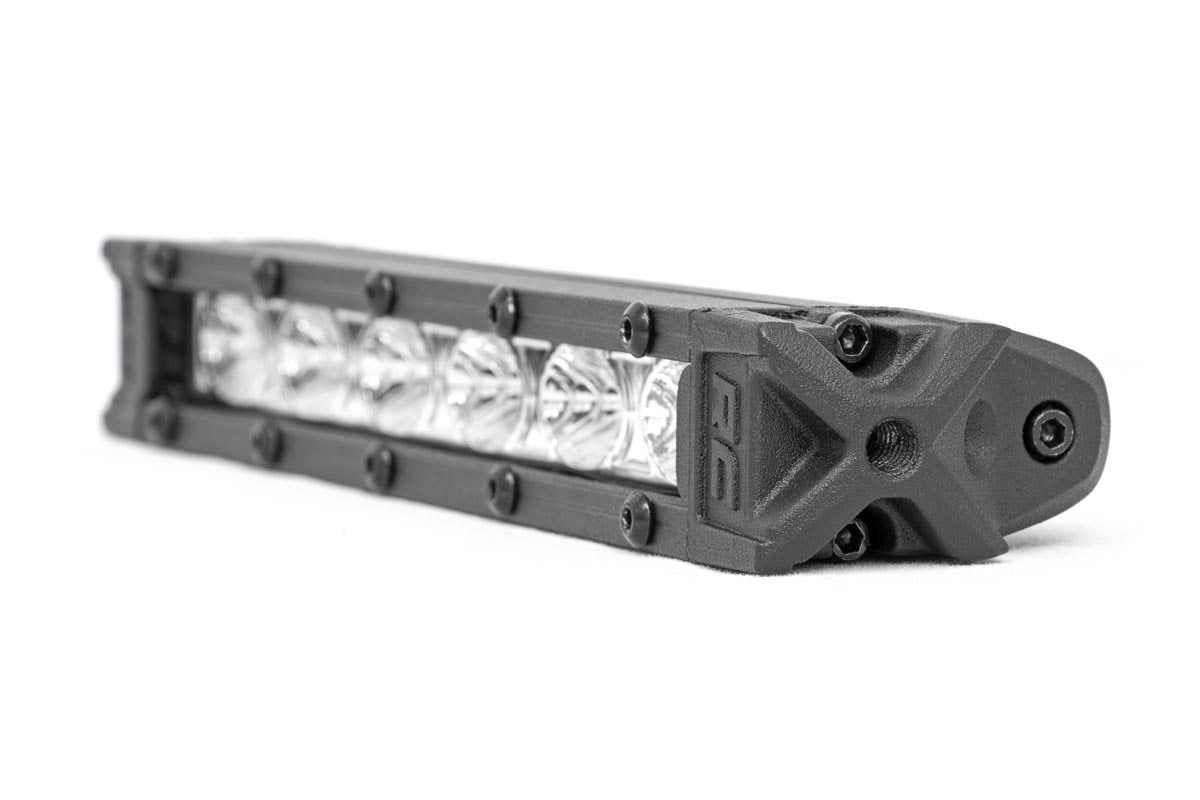 Rough Country 70406A 6 Inch Chrome Series LED Light Bar| Slim Line | Pair
