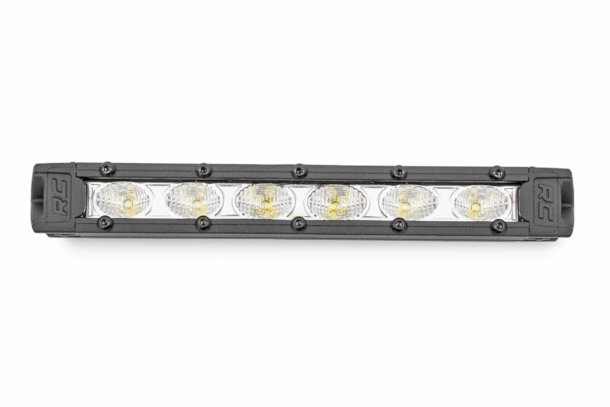 Rough Country 70406A 6 Inch Chrome Series LED Light Bar| Slim Line | Pair