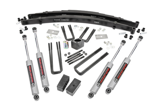 Rough Country 301.20 4 Inch Lift Kit | Rear Blocks | Dodge W100 Truck/W200 Truck 4WD (1970-1974)