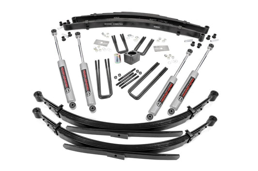 Rough Country 341.20 4 Inch Lift Kit | Rear Springs | Dodge W200 Truck/W300 Truck 4WD (1978-1980)