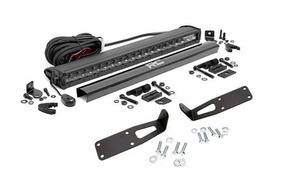 Rough Country 70568BL LED Light Kit | Bumper Mount | 20" Black Single Row | Ram 2500 (03-10)/2500 (11-18)/3500 (11-18)