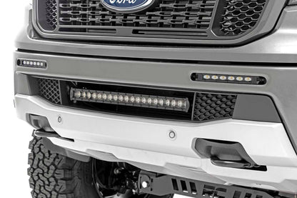 Rough Country 70829 LED Light Kit | Bumper Mount | 6" Black Slimline Pair | Ford Ranger (19-23)