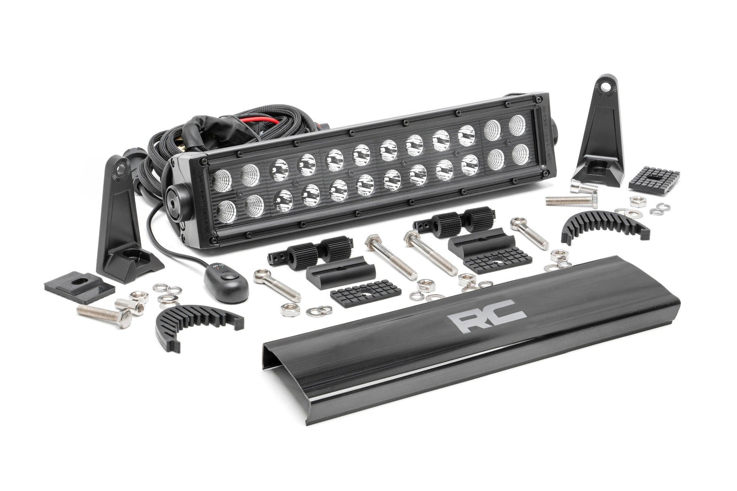 Rough Country 70912BL 12 Inch Black Series LED Light Bar | Dual Row