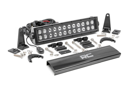 Rough Country 70912BL 12 Inch Black Series LED Light Bar | Dual Row