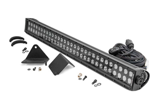 Rough Country 71014 LED Light | Under Bed | 30" Black Dual Row | Can-Am Defender HD 5/HD 8/HD 9/HD 10