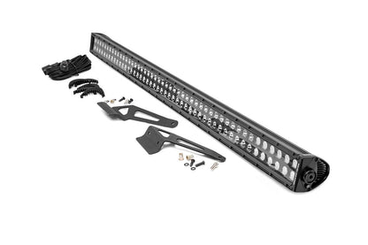 Rough Country 71007 LED Light | Windshield | 50" Black Dual Row | Can-Am Defender HD 5/HD 8/HD 9/HD 10