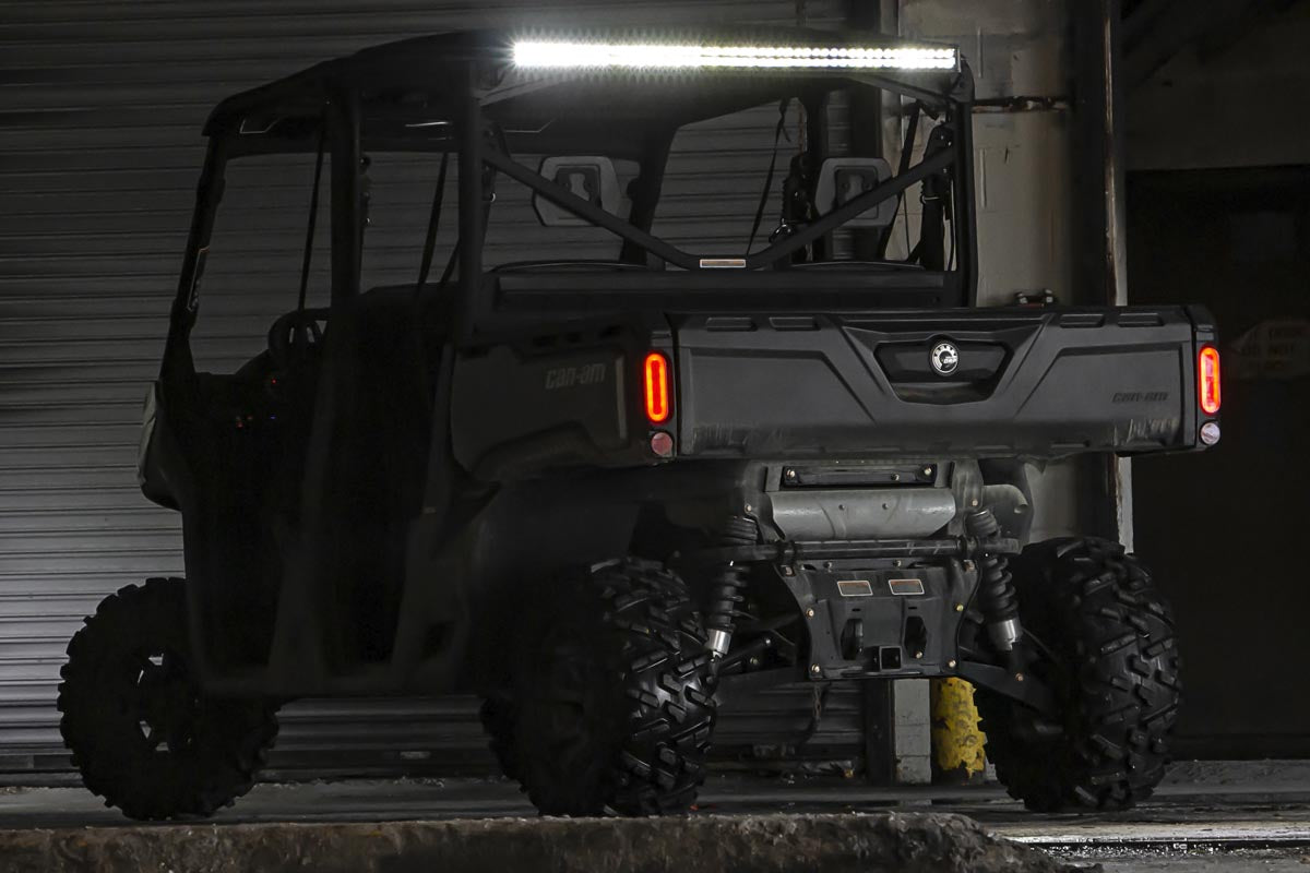 Rough Country 71019 LED Light Kit | Cab Mount | 50" Black Dual Row | Can-Am Defender MAX HD10