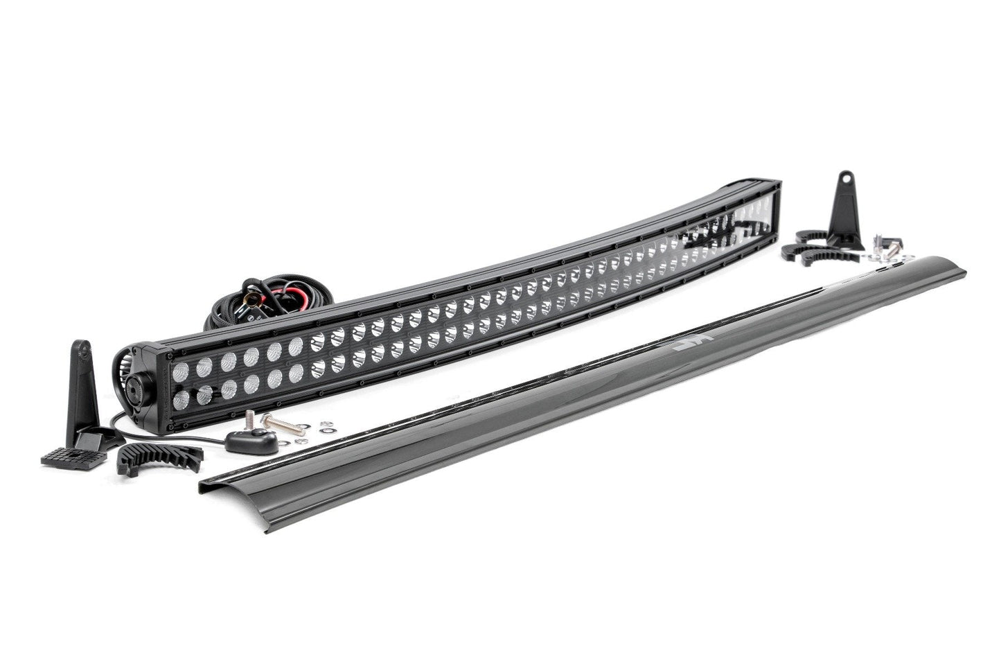 Rough Country 72940BL 40 Inch Black Series LED Light Bar | Curved | Dual Row