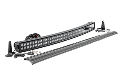 Rough Country 72940BL 40 Inch Black Series LED Light Bar | Curved | Dual Row