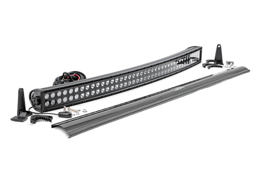 Rough Country 72940BL 40 Inch Black Series LED Light Bar | Curved | Dual Row