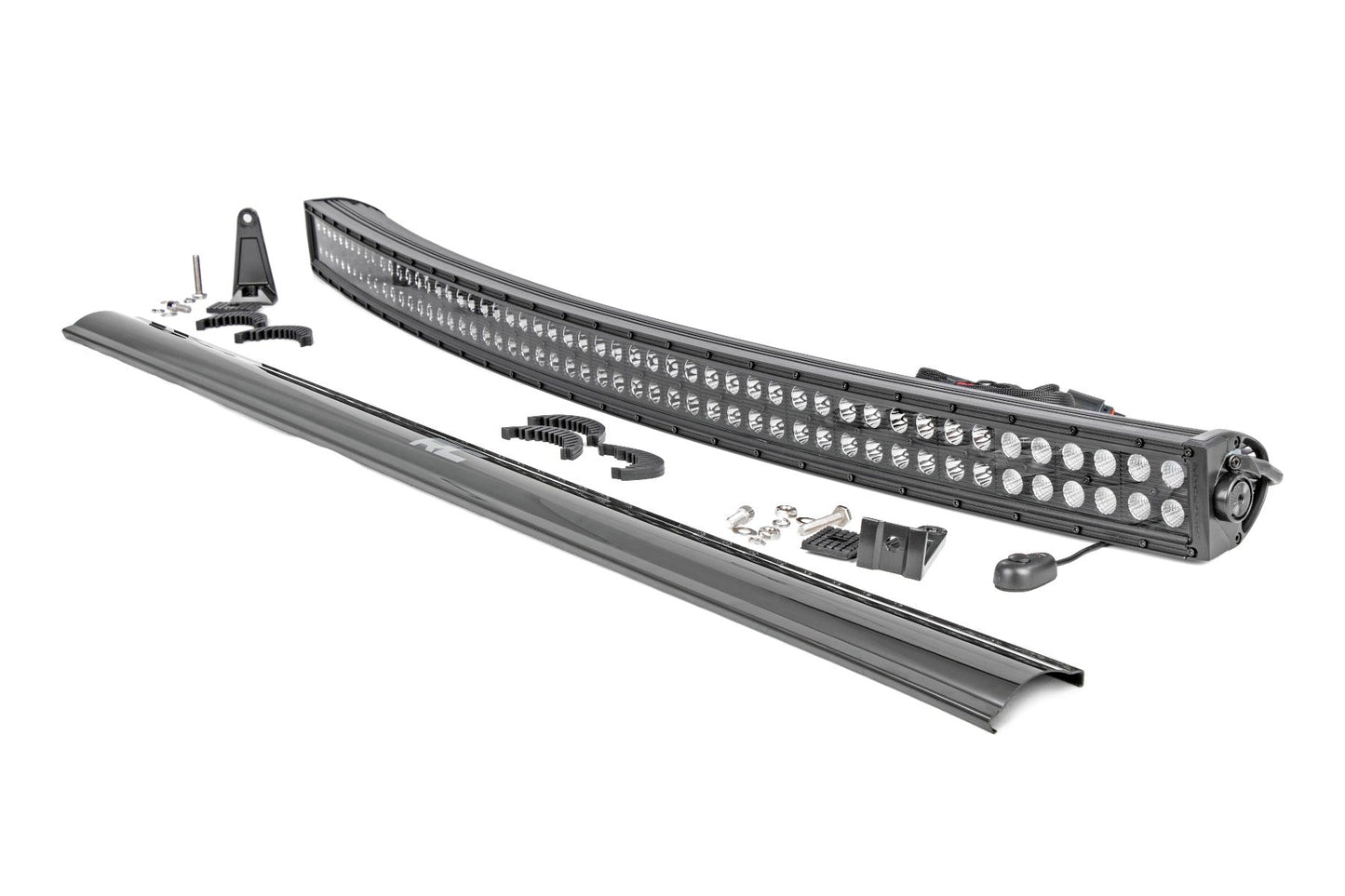 Rough Country 72950BL 50 Inch Black Series LED Light Bar | Curved | Dual Row