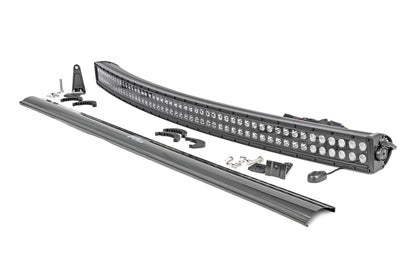 Rough Country 72950BL 50 Inch Black Series LED Light Bar | Curved | Dual Row