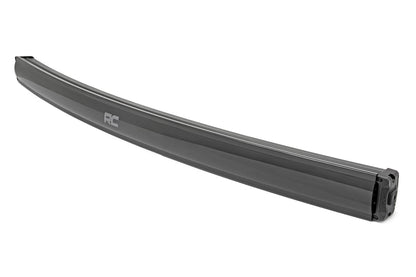 Rough Country 72954BD 54 Inch Black Series LED Light Bar | Curved | Dual Row | Cool White DRL
