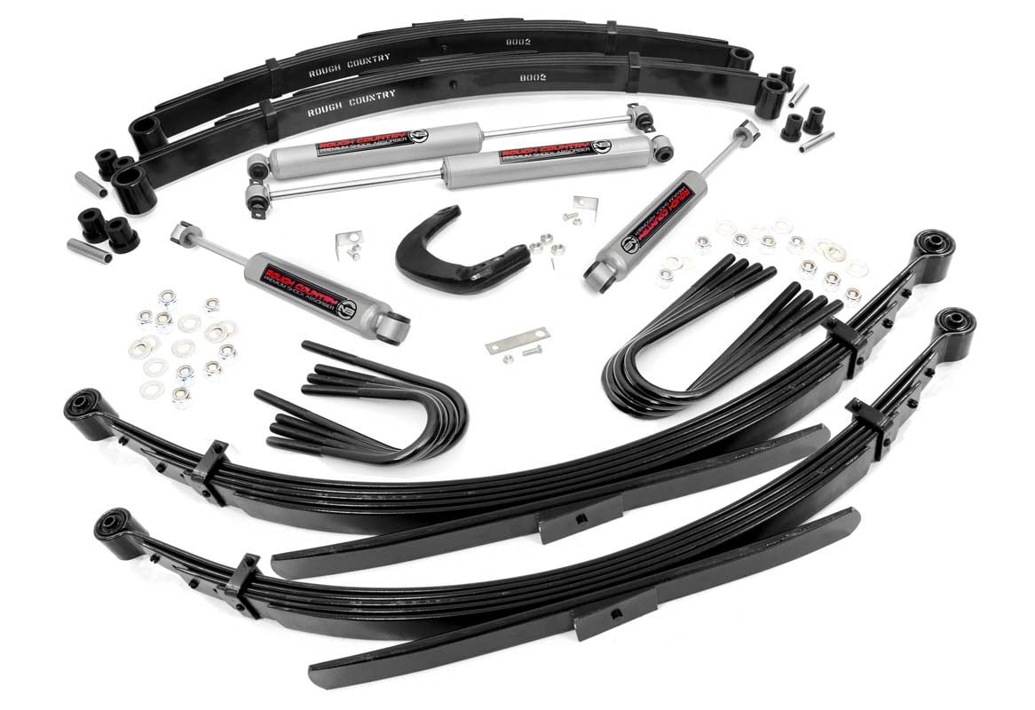 Rough Country 19530 4 Inch Lift Kit | 52 Inch Rear Springs | Chevy/GMC C10/K10 Truck & SUV/K5 Blazer (73-76)