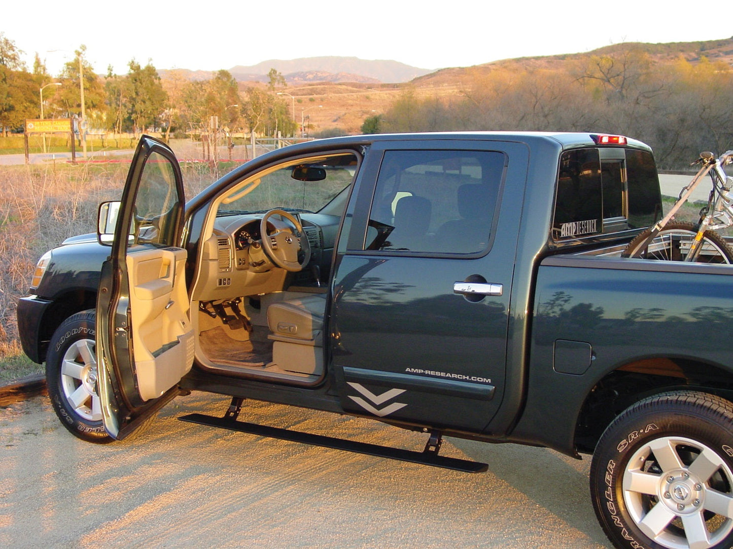 AMP Research 75110-01A PowerStep Elect Rng Brd - 04-15 Titan Crew/King Cab, Armada, 04-10 Infinity QX56