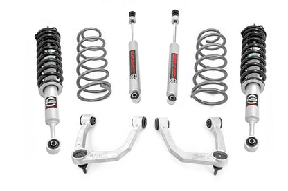 Rough Country 76632 3 Inch Lift Kit | Upper Control Arms | RR Coils | N3 Struts | Toyota 4Runner (10-24)