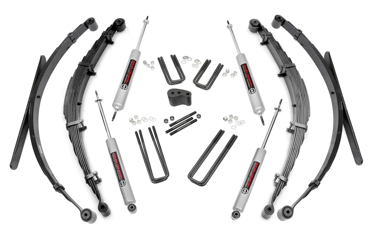 Rough Country 505.20 4 Inch Lift Kit | Rear Springs | Ford F-250 4WD (1977-1979)