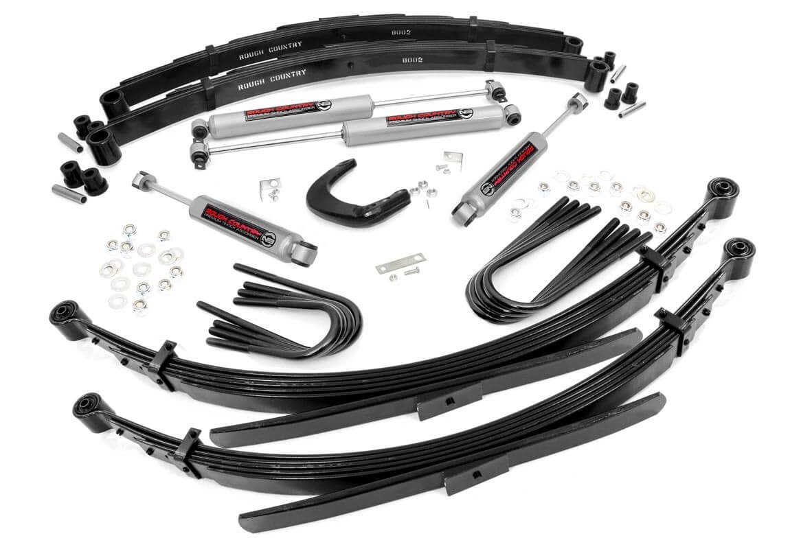 Rough Country 256.20 4 Inch Lift Kit | Rear Springs | Chevy/GMC C10/K10 Truck & SUV/K5 Blazer (77-91)
