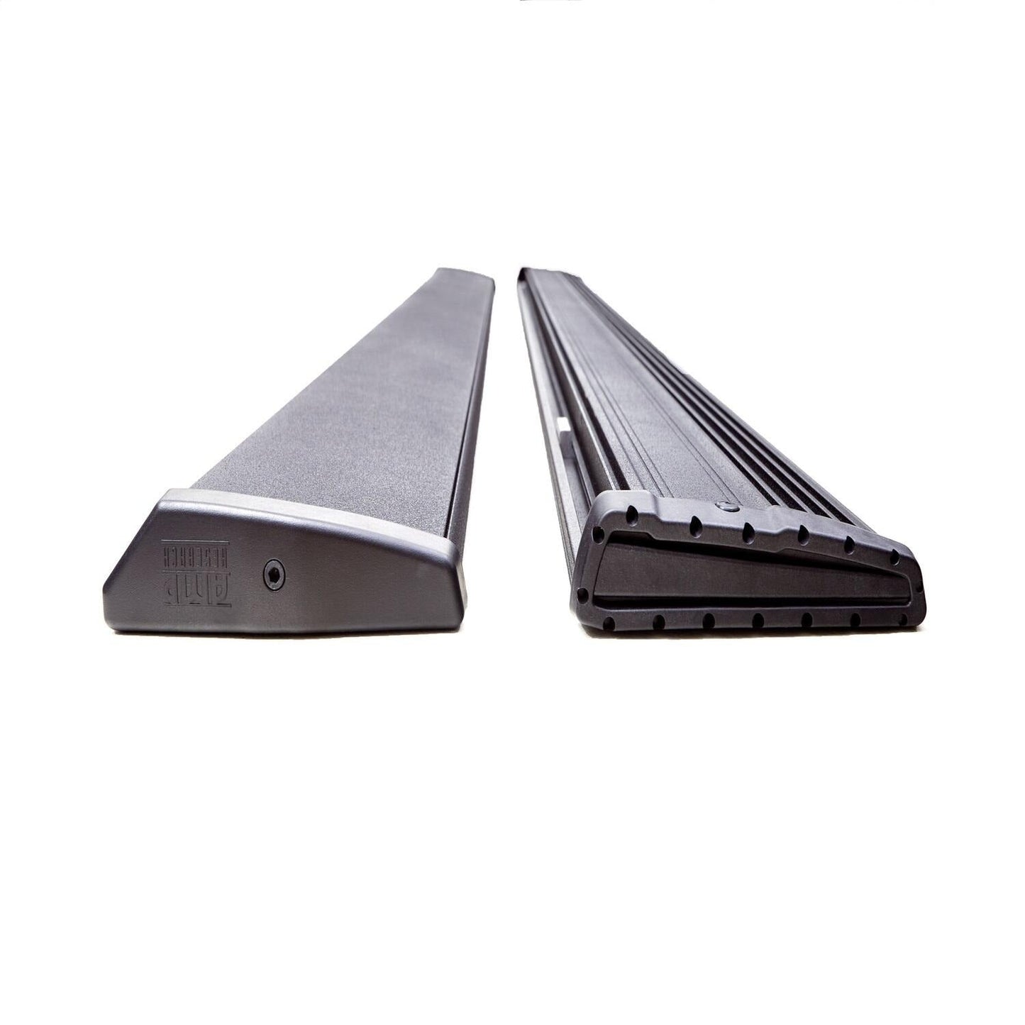 AMP Research 78154-01A PowerStep Xtreme Rng Brd-14-18 Silv/Sra, 15-19 Silv/Sra w/o Dually, Dble/Crw Cb