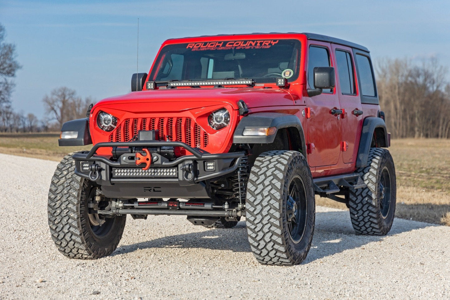 Rough Country 91940 3.5 Inch lift Kit | C/A Drop | FR D/S | M1 | Jeep Wrangler Unlimited 4WD (24-25)
