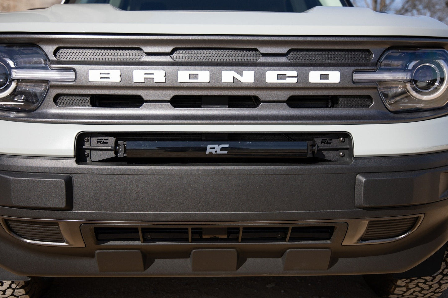 Rough Country 71036 LED Light Kit | Bumper Mount | 20" Black Single Row | Ford Bronco Sport (21-25)