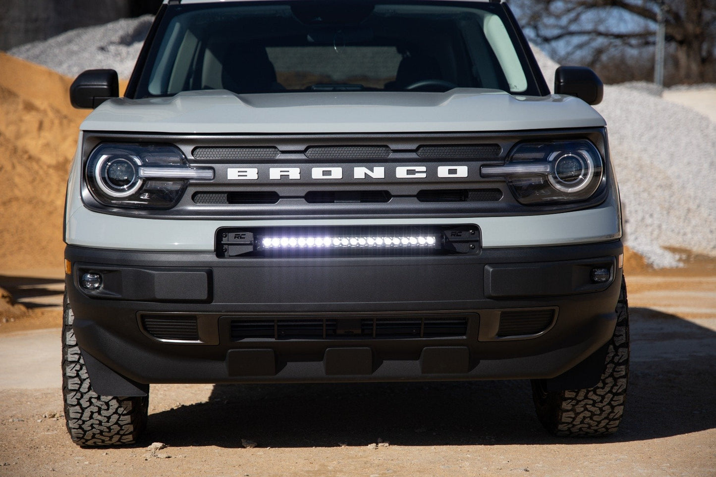 Rough Country 71036 LED Light Kit | Bumper Mount | 20" Black Single Row | Ford Bronco Sport (21-25)