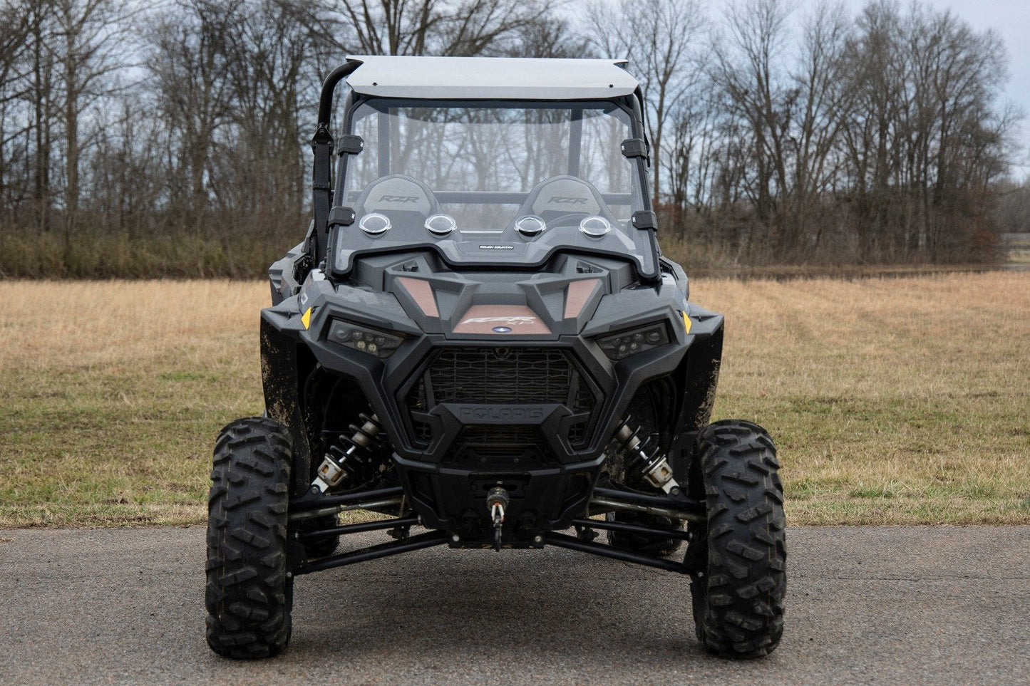 Rough Country 98292010 Vented Full Windshield | Scratch Resistant | Polaris RZR XP 1000