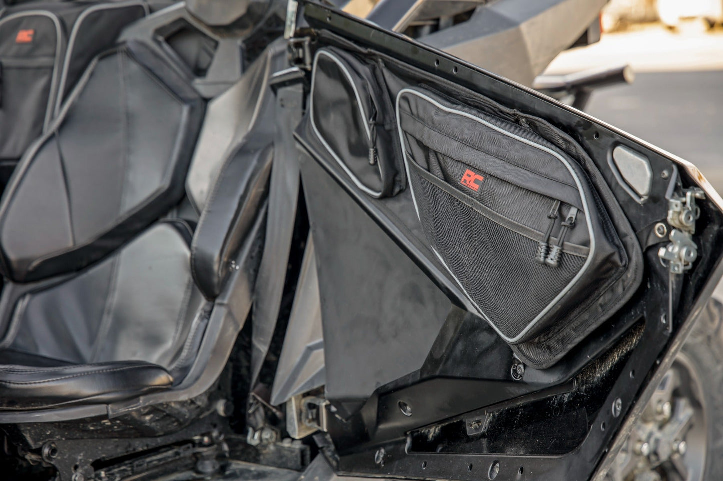 Rough Country 93070 Storage Bags | Front Door | Polaris RZR Pro R