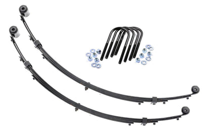 Rough Country 8010Kit Front Leaf Springs | 4" Lift | Pair | Jeep Wrangler YJ 4WD (1987-1995)